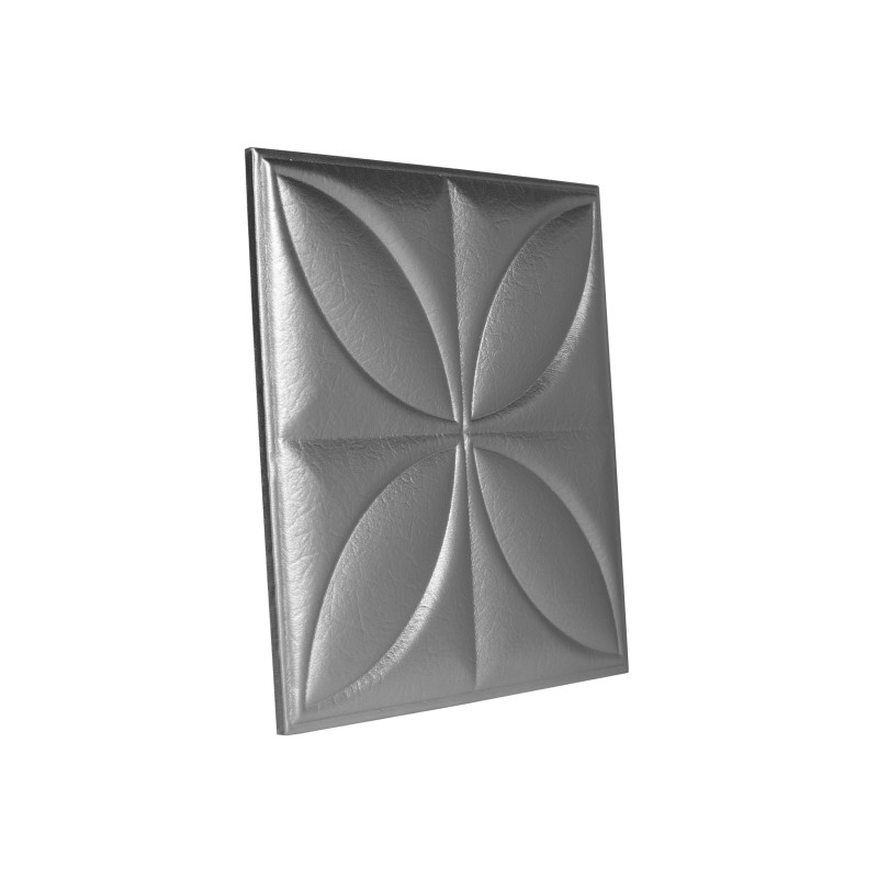 Мягкая стеновая панель Four Seasons 400х400 мм - Silver