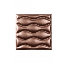 Мягкая стеновая панель из экокожи Wave - Burbon в Новосибирске