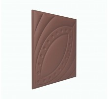 Мягкая стеновая панель из экокожи Petal 400х400 мм - Salmon в Новосибирске
