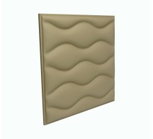 Мягкая стеновая панель из экокожи Wave 400 х 400 мм - Brandy в Новосибирске