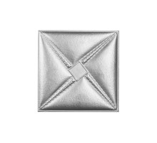 Мягкая стеновая панель из экокожи Stella - Silver в Новосибирске