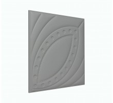 Мягкая стеновая панель из экокожи Petal 400х400 мм - Gray в Новосибирске