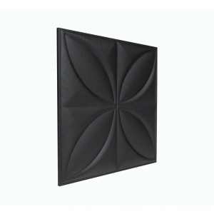 Мягкая стеновая панель Four Seasons 400х400 мм - Black