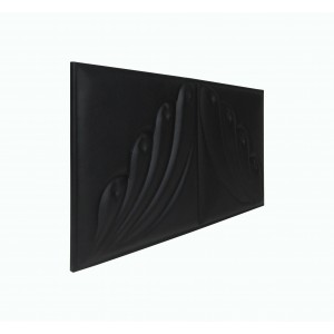Мягкая стеновая панель Angel 300х600 мм - Black