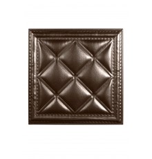 Мягкая стеновая панель  из экокожи Classic 400х400 мм - Nut