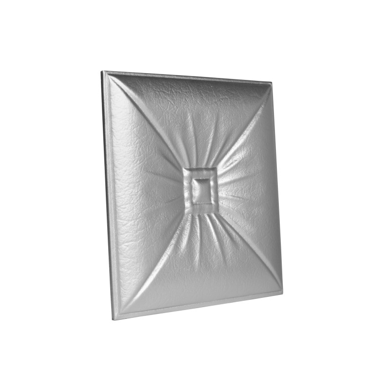 Мягкая стеновая панель Soft 400х400 мм - Silver