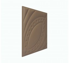 Мягкая стеновая панель из экокожи Petal 400х400 мм - Coffee в Новосибирске