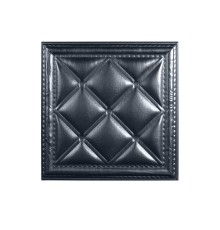 Мягкая стеновая панель  из экокожи Classic 400х400 мм - Aluminium в Новосибирске
