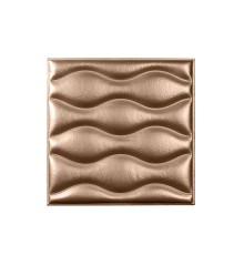 Мягкая стеновая панель из экокожи Wave - Champagne