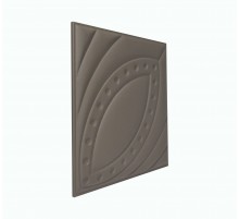 Мягкая стеновая панель из экокожи Petal 400х400 мм - Chestnut в Новосибирске
