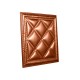 Мягкая стеновая панель  из экокожи Classic 400х400 мм - Bronze