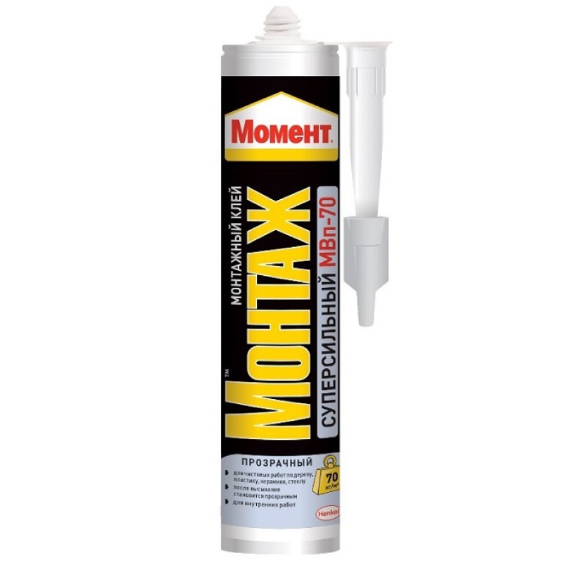 Суперсильный Прозрачный Клей МВп-70, Момент Монтаж, 280г