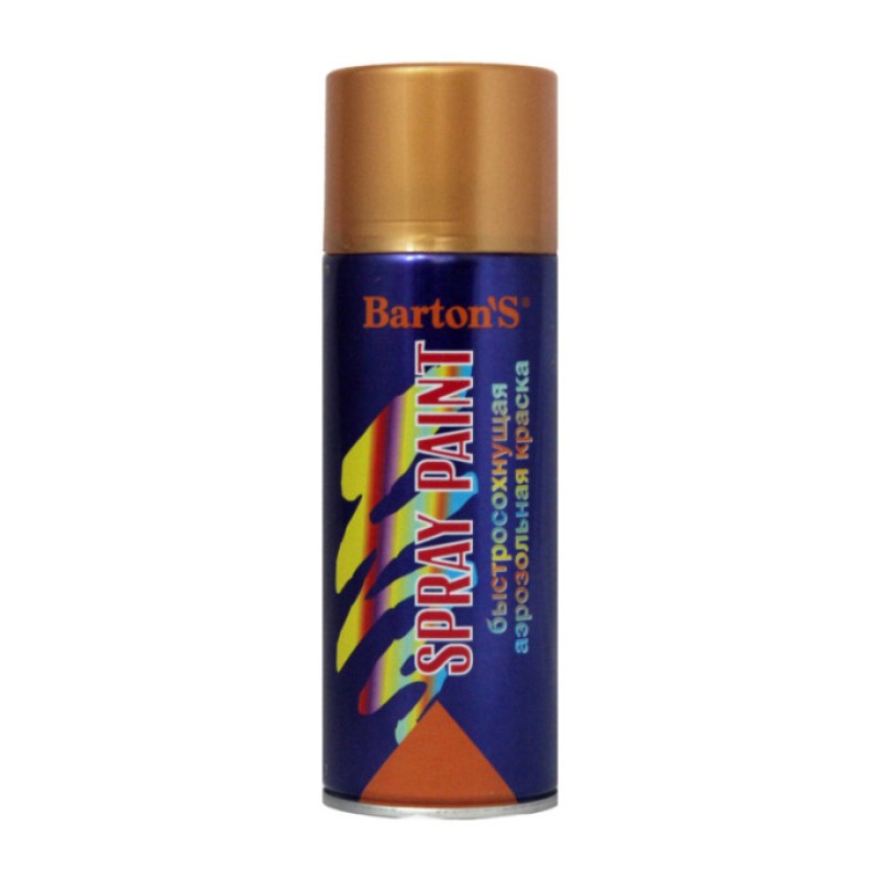 Краска аэрозольная Barton'S Spray Paint Медь