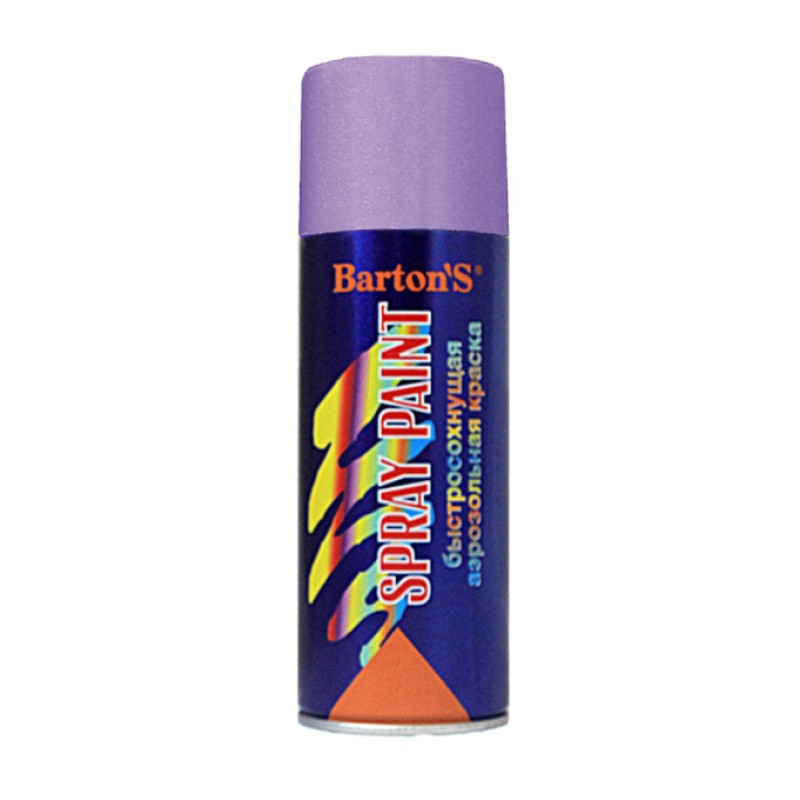 Краска аэрозольная Barton'S Spray Paint Сиреневая глянец