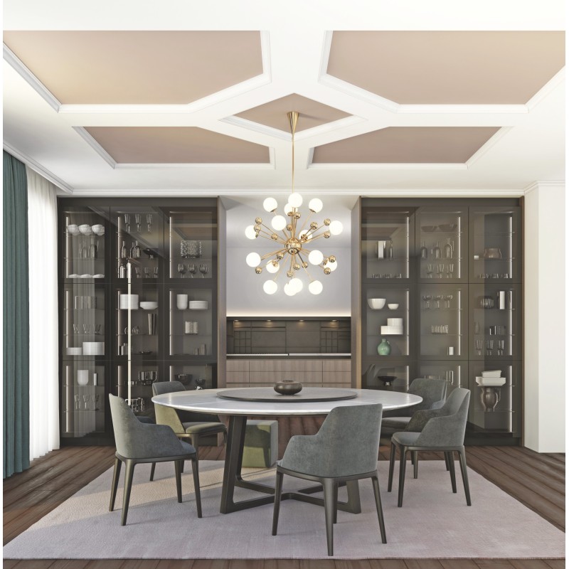 Плинтус потолочный C 09/60