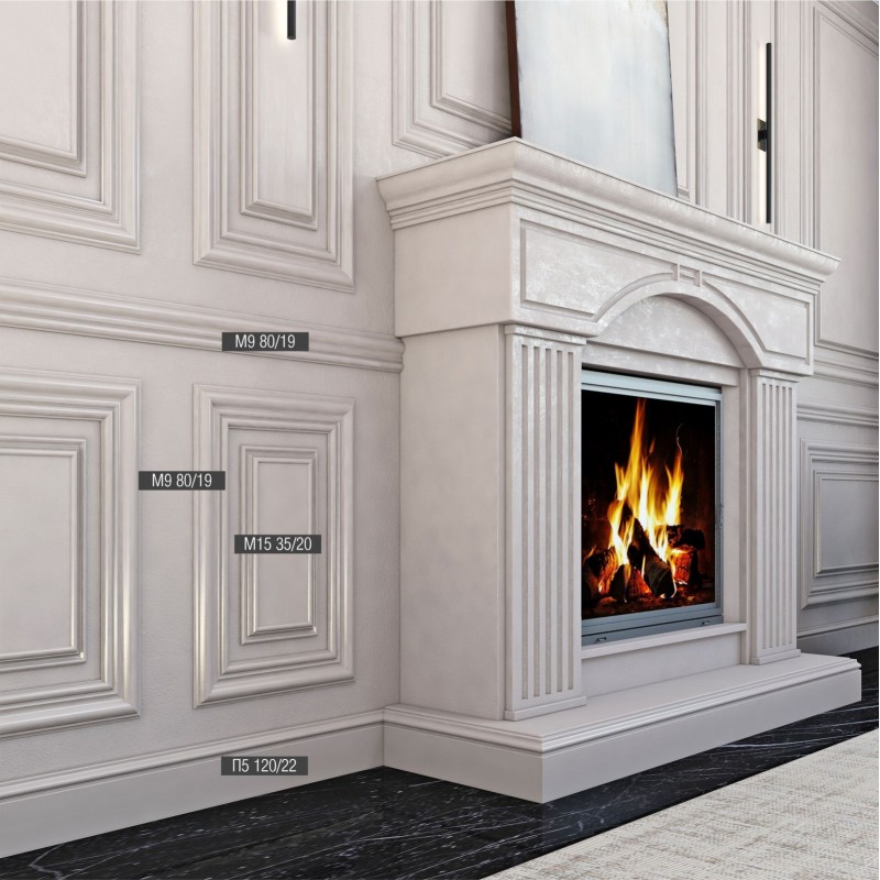 Плинтус напольный из ударопрочного полимера П5 120-22