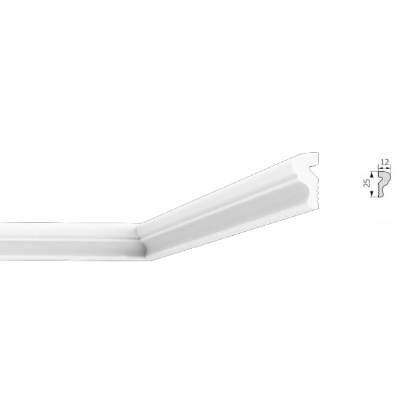 Молдинг ударопрочный М11 25-12