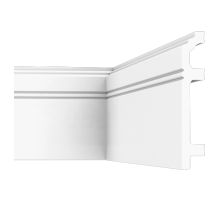 Плинтус напольный из ударопрочного полимера П12 120-22 в Новосибирске