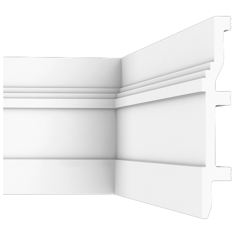 Плинтус напольный из ударопрочного полимера П8 150-22