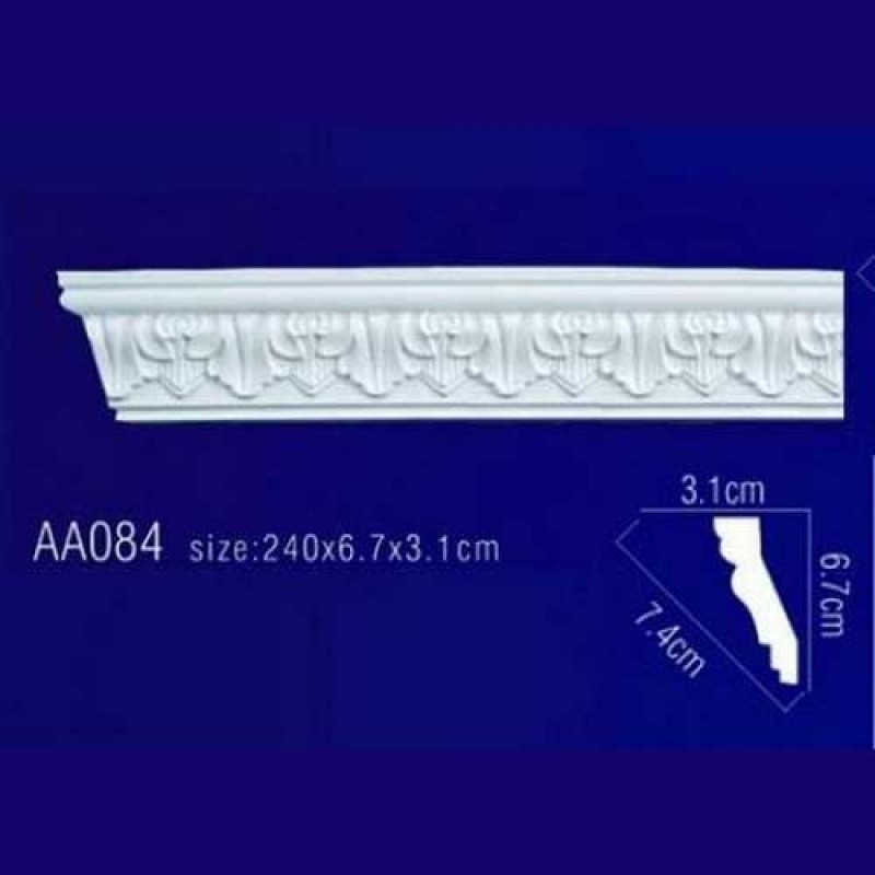 потолочный плинтус с орнаментом Гибкий AA084F