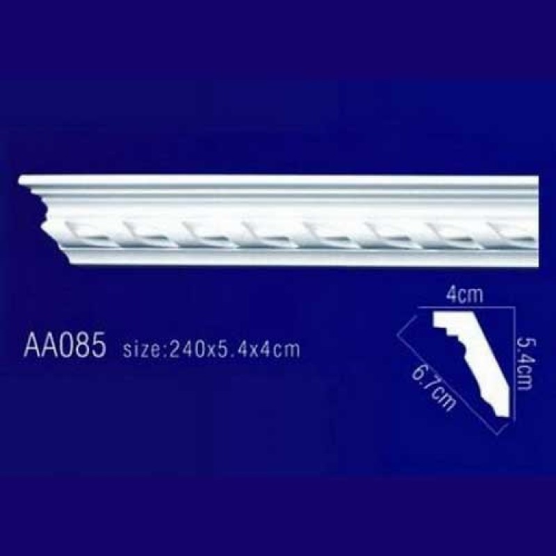 потолочный плинтус с орнаментом Гибкий AA085F