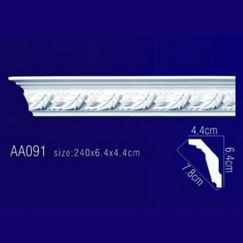 потолочный плинтус с орнаментом AA091