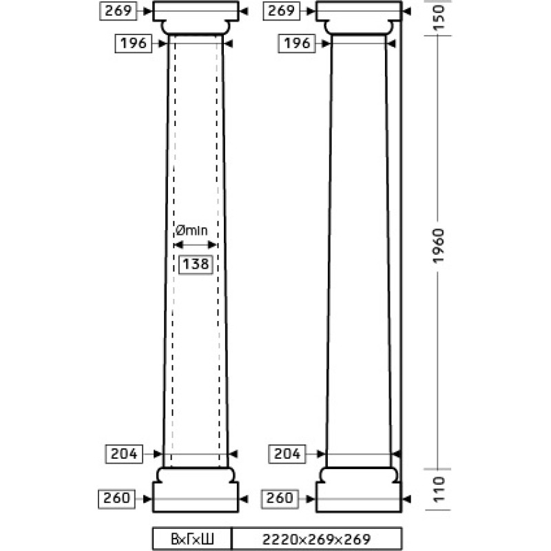 Колонна (капитель) 1.11.005