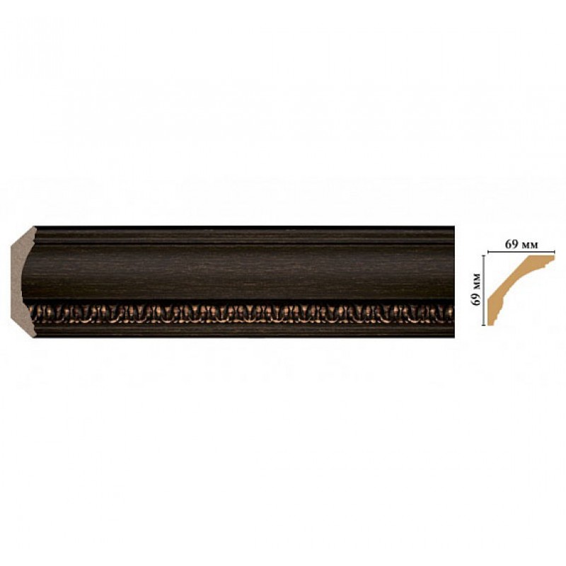 100C-966 ШК/14 Плинтус DECOMASTER (69*69*2400 мм)