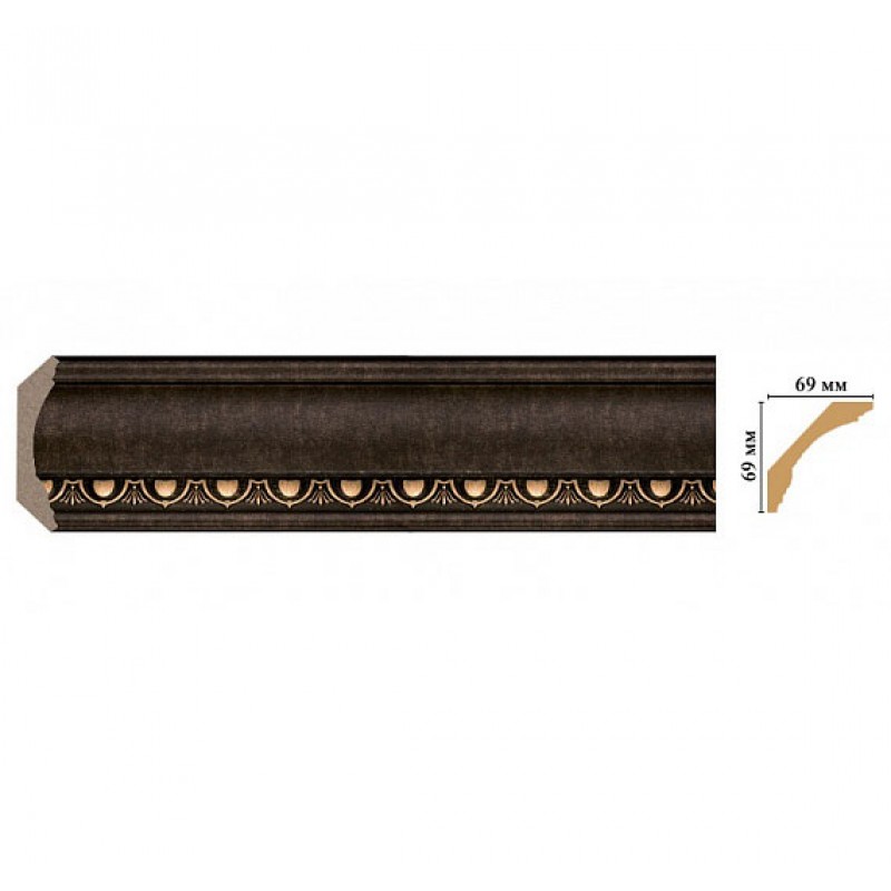 100D-56 ШК/14 Плинтус DECOMASTER (69*69*2400 мм)