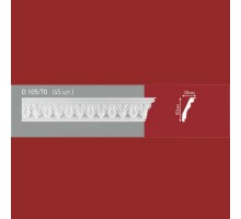 Плинтус потолочный полистиролD105-70 (45)