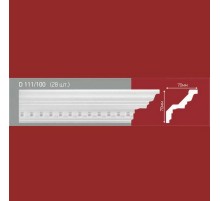 Плинтус потолочный полистиролD111-100 (28) в Новосибирске