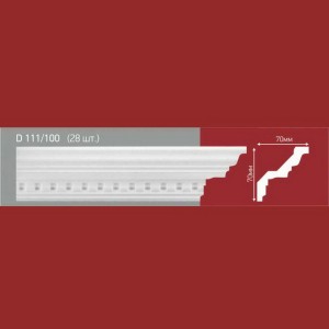 Плинтус потолочный полистиролD111-100 (28)