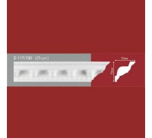 Плинтус потолочный полистиролD117-100 (25)