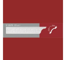 Плинтус потолочный полистиролD120-70 (55)