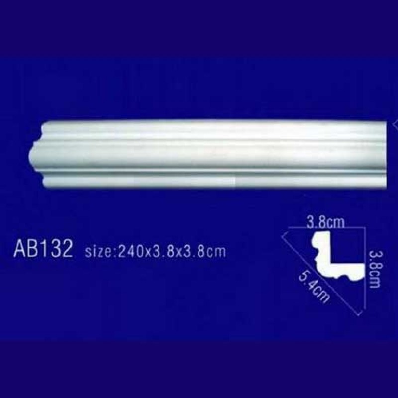 Плинтус потолочный без орнамента Гибкий AB132F