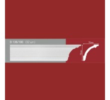 Плинтус потолочный полистиролD136-100 (32)