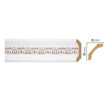 Плинтус потолочный цветная лепнина 167s-118 (35х35х2400)/36 в Новосибирске