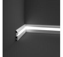 Плинтус под покраску PL080.16 (80*16*2000мм) в Новосибирске