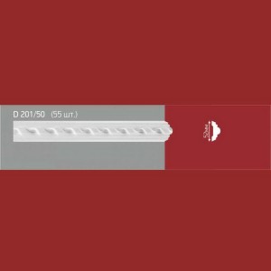 Плинтус потолочный полистиролD201-50 (55)