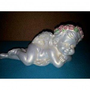 Скульптура ангелочек малая из гипса ск003 в Новосибирске