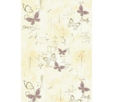 Панель пластиковая 337 бабочки розовые золото