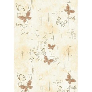 Панель пластиковая 337-1 бабочки оранжевые золото в Новосибирске