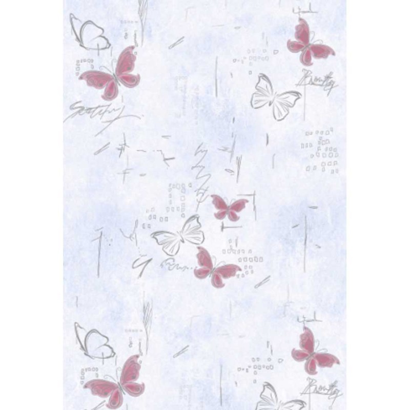 Панель пластиковая 337-2 бабочки серебро