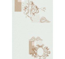 Панель пластиковая 338-2 ангелы зеленое золото