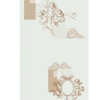 Панель пластиковая 338-2 ангелы зеленое золото в Новосибирске