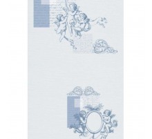 Панель пластиковая 338-3 ангелы синие в Новосибирске