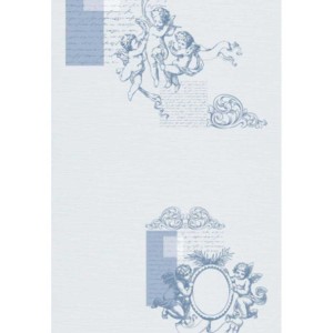 Панель пластиковая 338-3 ангелы синие в Новосибирске