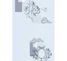 Панель пластиковая 338-4 ангелы серебро