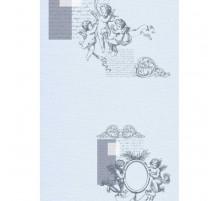 Панель пластиковая 338-4 ангелы серебро в Новосибирске