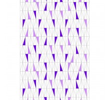 Панель пластиковая 340-3 треугольники фиолет в Новосибирске